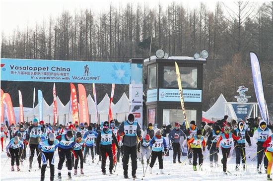 第十九届中国长春净月潭瓦萨国际滑雪节启幕 第十九届中国长春净月潭瓦萨国际滑雪节启幕