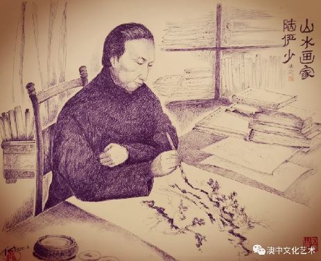 上海名画家陆俨少